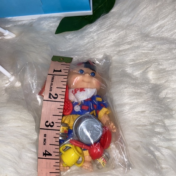 1997 Cabbage Patch Kids Collectible Feeding Playset 4” Doll High Chair Stove - Picture 10 of 12